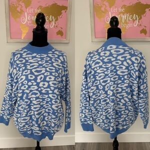 In The Style Leopard Print Oversized Women's Sweater (6/8)